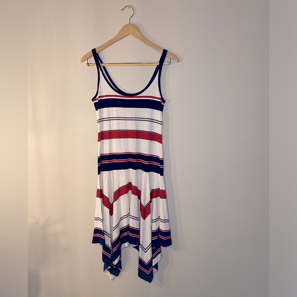 Ralph Lauren Blue label Red, White and Blue Silk/Viscose Dress Women’s Small